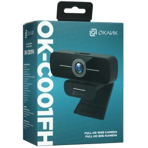 вебкамера оклик ok-c001fh черный 2mpix (1920x1080) usb2.0 с микрофоном