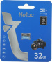 карта памяти micro sd 32гб netac nt02p500stn-032g-s 32gb
