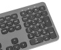 беспроводная клавиатура и мышь oklick 300m серый/черный usb slim (1488402)