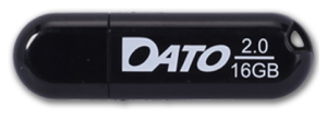 флешка usb 16гб dato ds2001 ds2001-16g usb2.0 черный