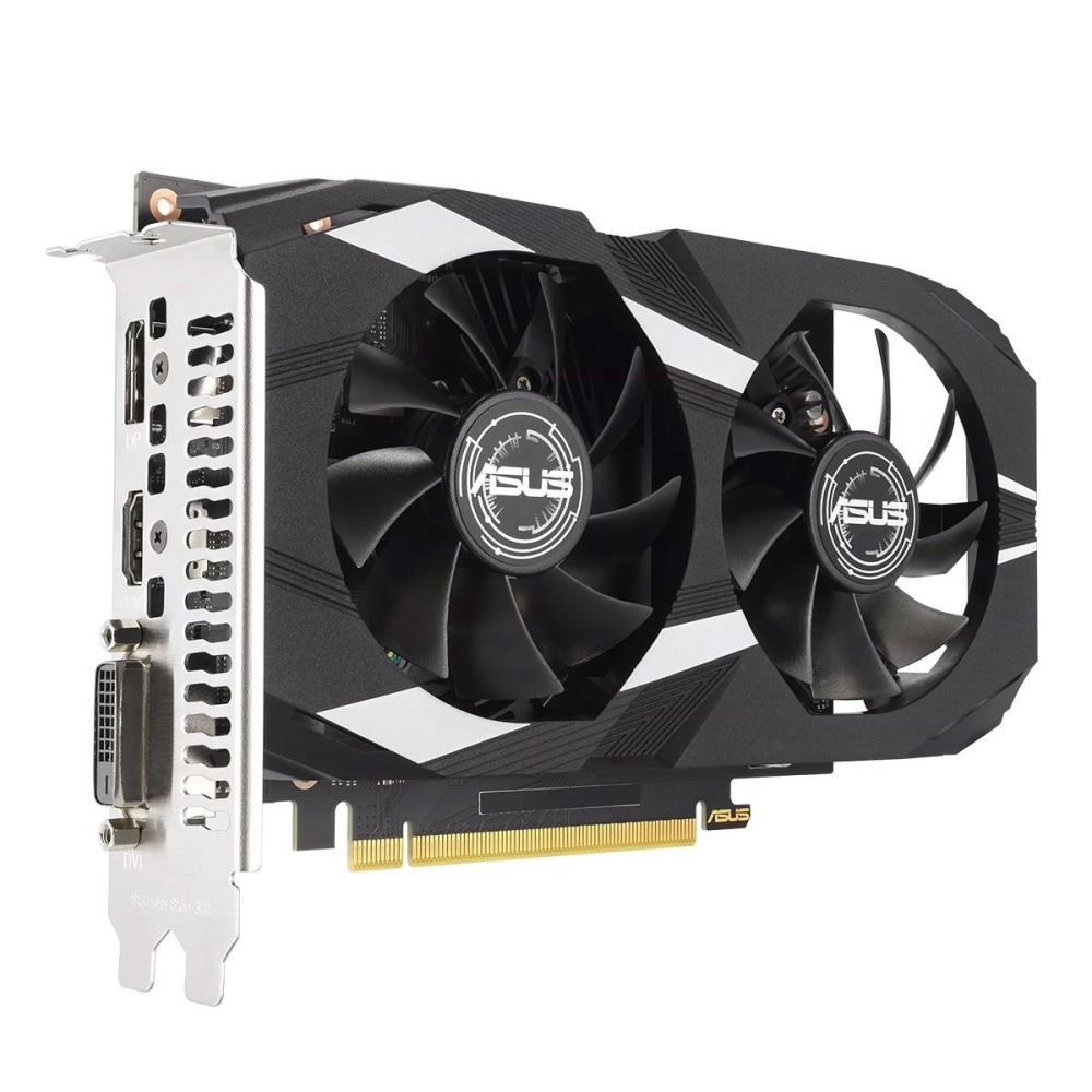 видеокарта asus rtx3050 dual oc dual-rtx3050-o6g 6gb gddr6 96bit dvi dp hdmi 2fan 