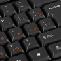 клавиатура oklick 100m hw3 черный usb (654570)