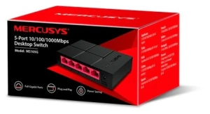 коммутатор 5-портовый mercusys ms105g гигабитный