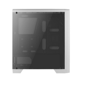 корпус aerocool cylon white, atx, без бп, rgb подсветка, окно, картридер, 1x usb 3.0 + 2x usb 2.0, 1