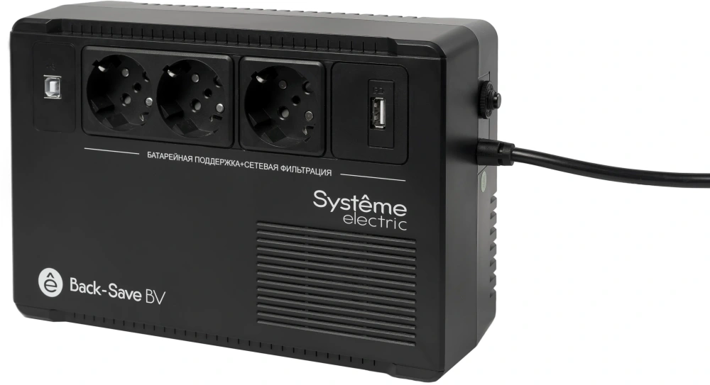 ибп systeme electriс bv bvse600rs 360вт 600ва черный