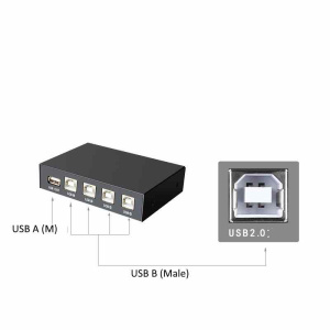 переключатель usb на 4 устройства usb, 4 пк > 1 принтер (либо другое usb устройство)