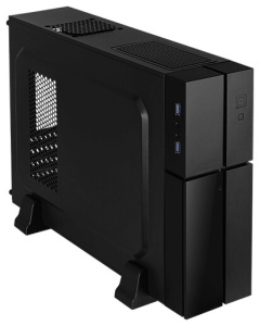 корпус aerocool playa slim , slim tower, без бп (sfx), micro atx/mini-itx, 2x usb 3.0, 112 x 300 x 4