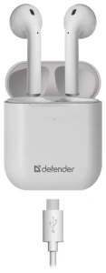 беспроводные наушники defender twins 631 tws, bluetooth