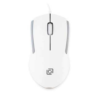 мышка oklick 245m белый оптич. 1000dpi usb 3but (471480)